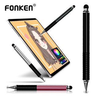 Fonken Universal Capacitive 2 In 1 Touch Screen pencil Drawing Stylus Pen for Android iPad iPhone Tablet