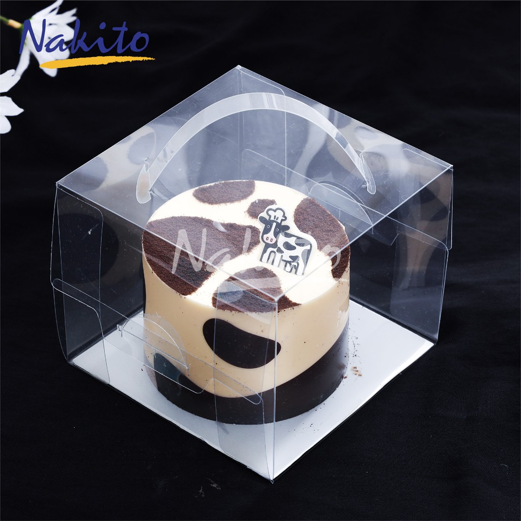 Ready Stock 10pcs Per Set Kotak Kek Hantaran Transparent Cake Box 4 5 6