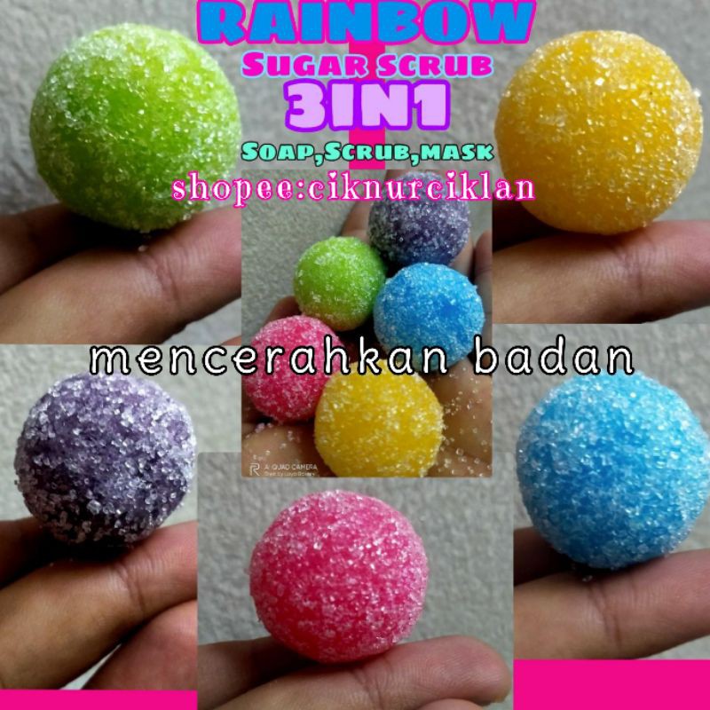 Buy Ready Stock Rainbow Sugar Scrub Murah Seetracker Malaysia