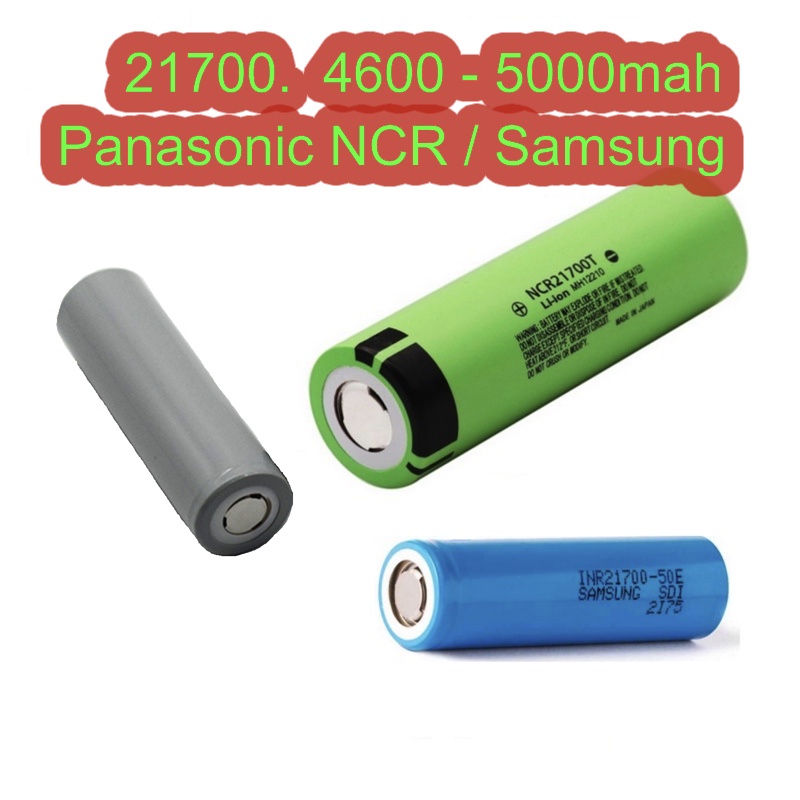 NCR Panasonic 21700 Samsung 4800 - 5000 MAh 3.7v battery 21700/21700T ...