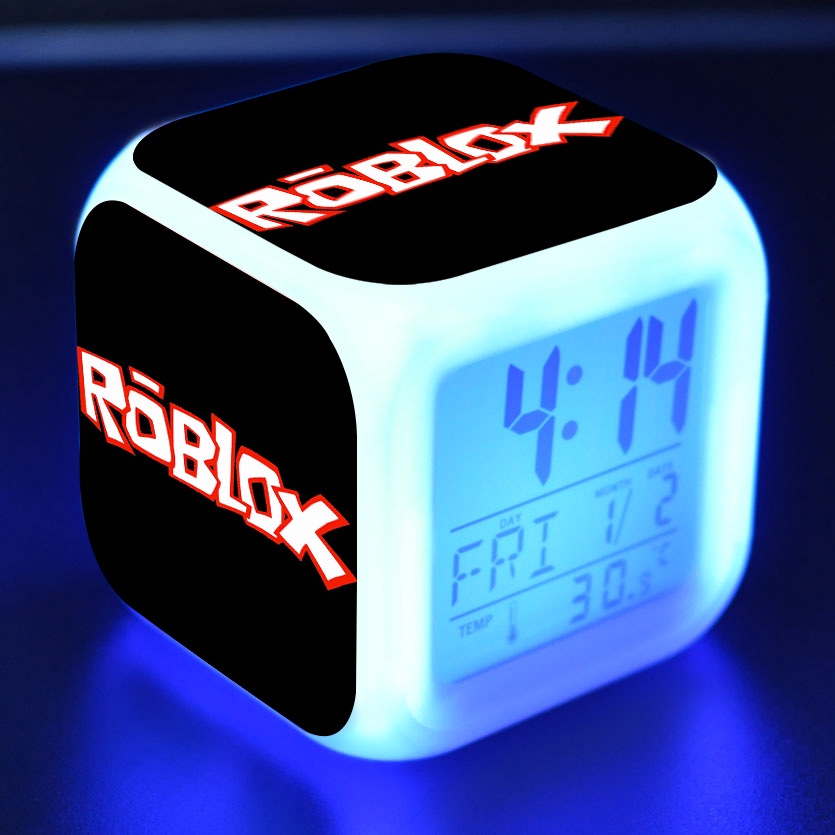 Glow In Dark Game Roblox Alarm Clock With Led 7 Colors Light Digital Night Electronic Action Figure Anime Toys For Kid Christmas Gift Shopee Malaysia - roblox 7 colors change digital alarm led clock giftcartoon