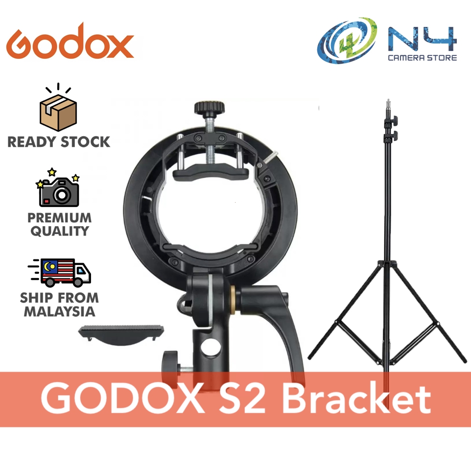 Godox S2 Bowens Mount Flash S-type Holder Bracket for Godox V1 V860II ...