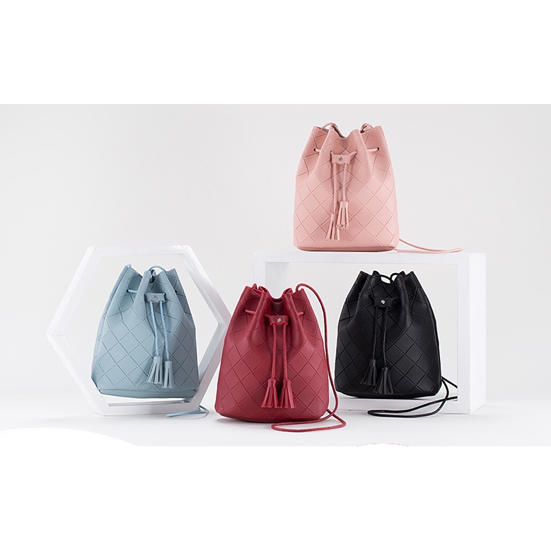 drawstring sling bag