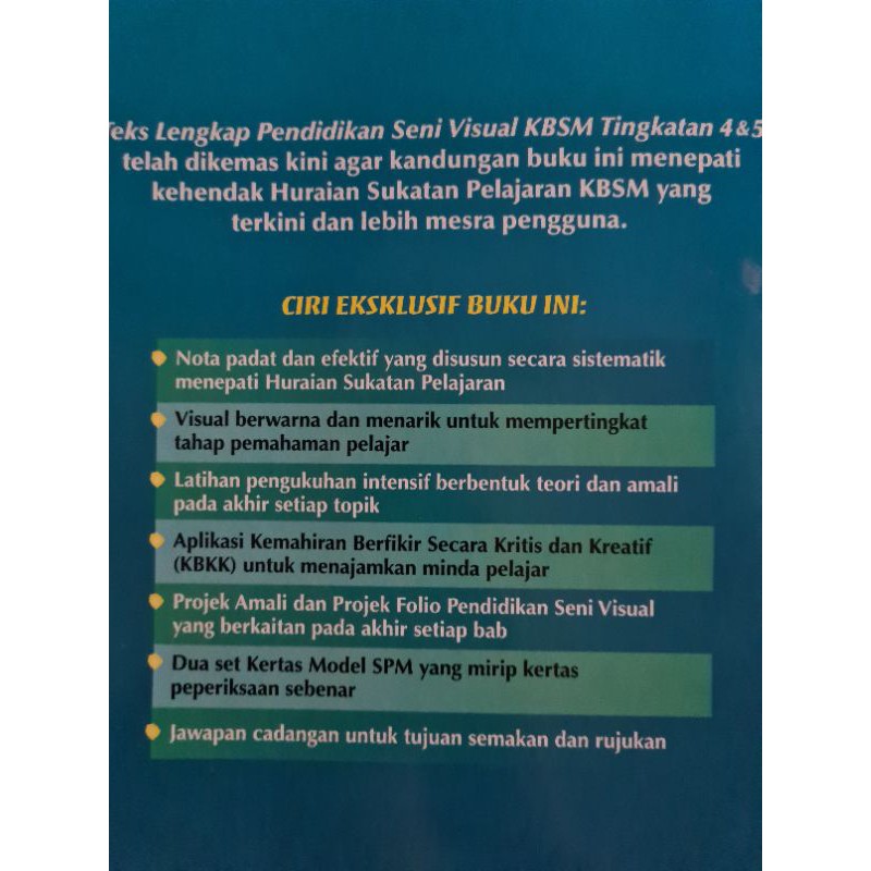 Buku Teks Lengkap Pendidikan Seni Visual Shopee Malaysia