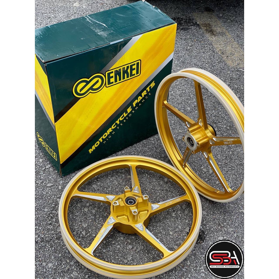 SPORT RIM ENKEI 511- 140 X 160 X 17 GOLD 5 BATANG ORIGINAL GENIUNE