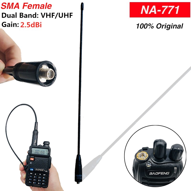 Nagoya NA-771 15.6-Inch Whip VHF/UHF (144/430Mhz) Antenna SMA-Female |  Shopee Malaysia