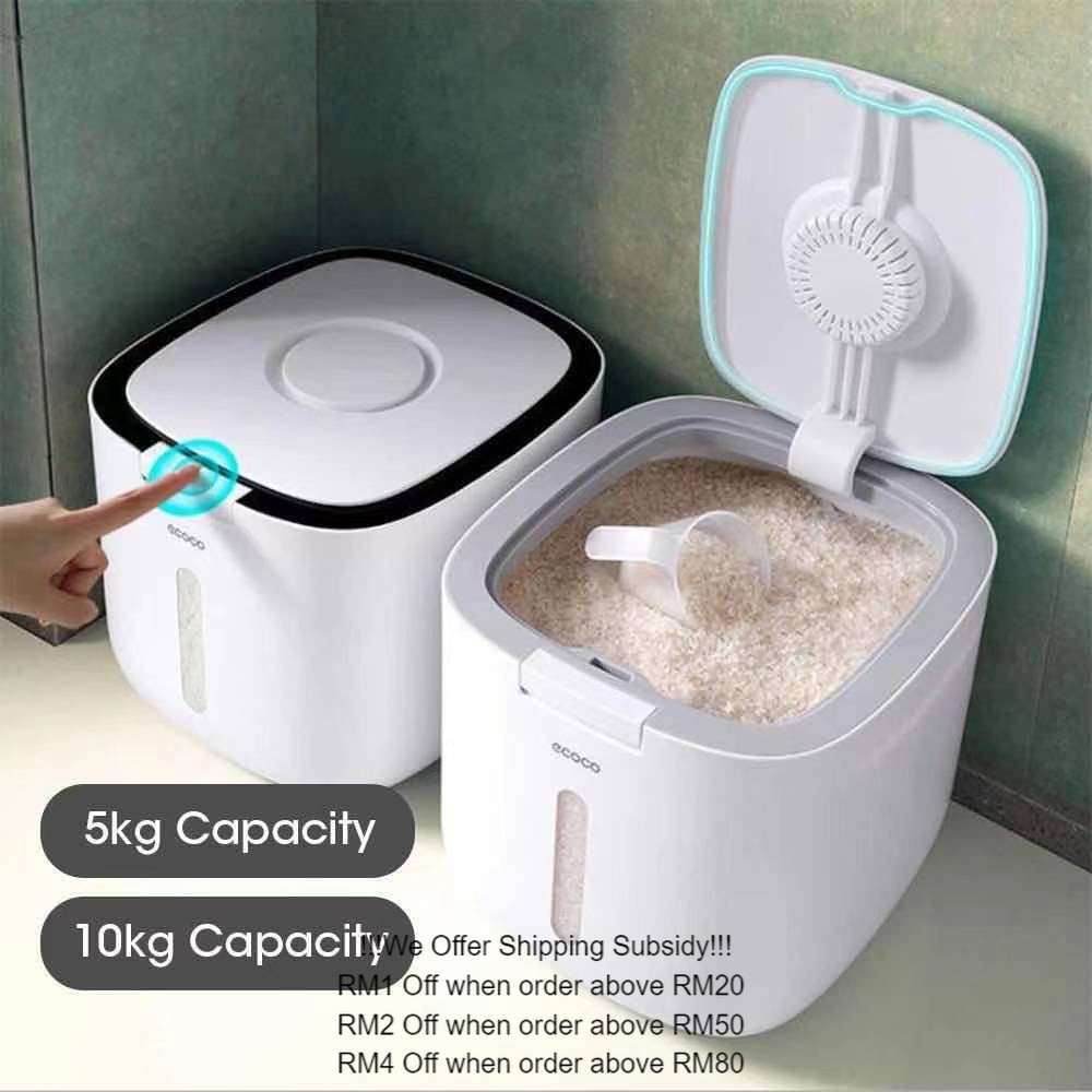 BestDeal ECOCO Rice Storage Container Box / 5kg / 10kg / Insect Moisture Proof Sealed / Bekas Beras / Rice Box