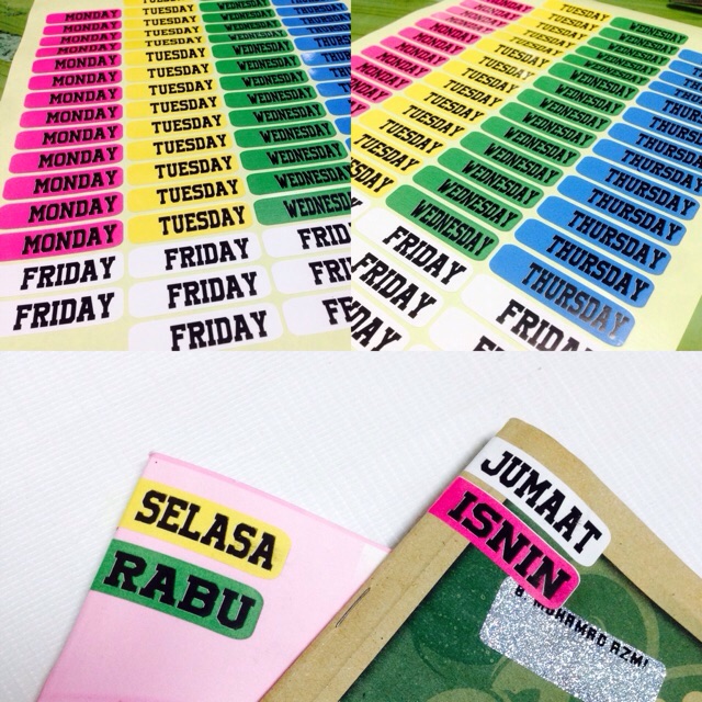 Stiker label buku sekolah  school book label  Shopee 