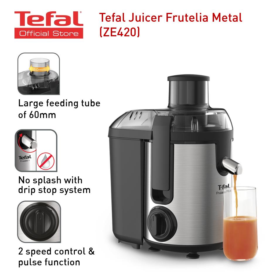 Tefal Juicer Frutelia Metal (ZE420) Shopee Malaysia
