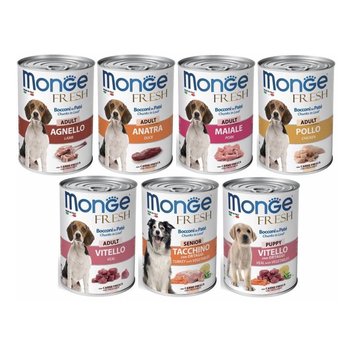 Monge Fresh Dog Canned Food 400g Shopee Malaysia