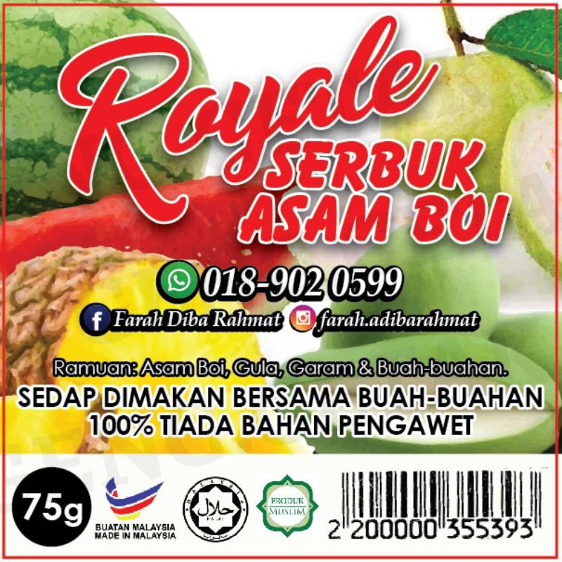 Royale Serbuk Asamboi Ready Stock Shopee Malaysia