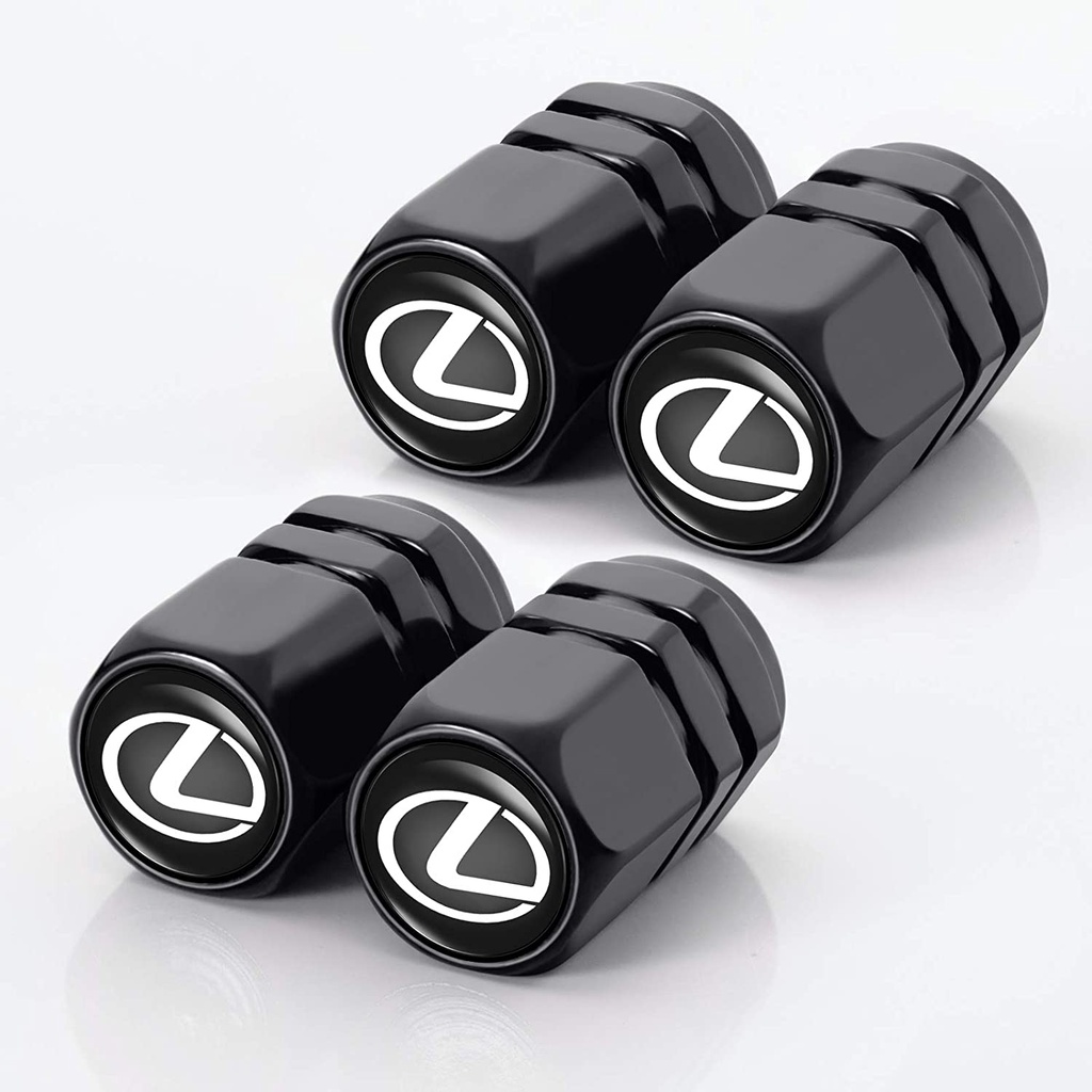 NEW 4 Pcs Metal Car Wheel Tire Valve Stem Caps for Lexus RX350 UX200