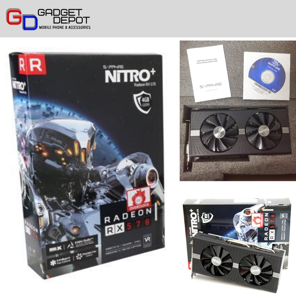 Sapphire Nitro Radeon Rx 570 4gb Used 99 Like New Shopee Malaysia