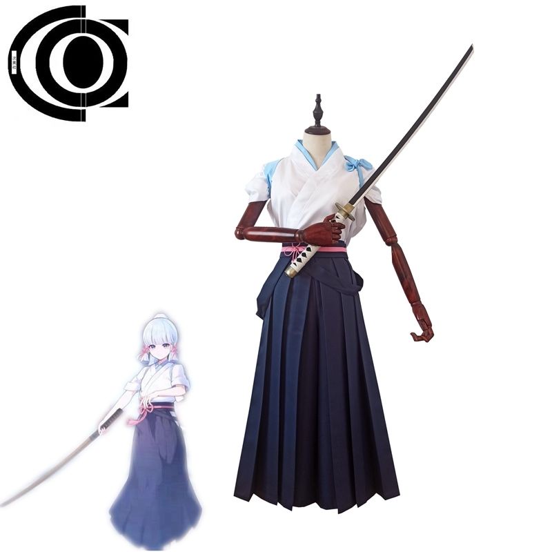 Genshin Impact Cosplay Ayaka Kamisato Ayato Cosplay Kendo Outfit