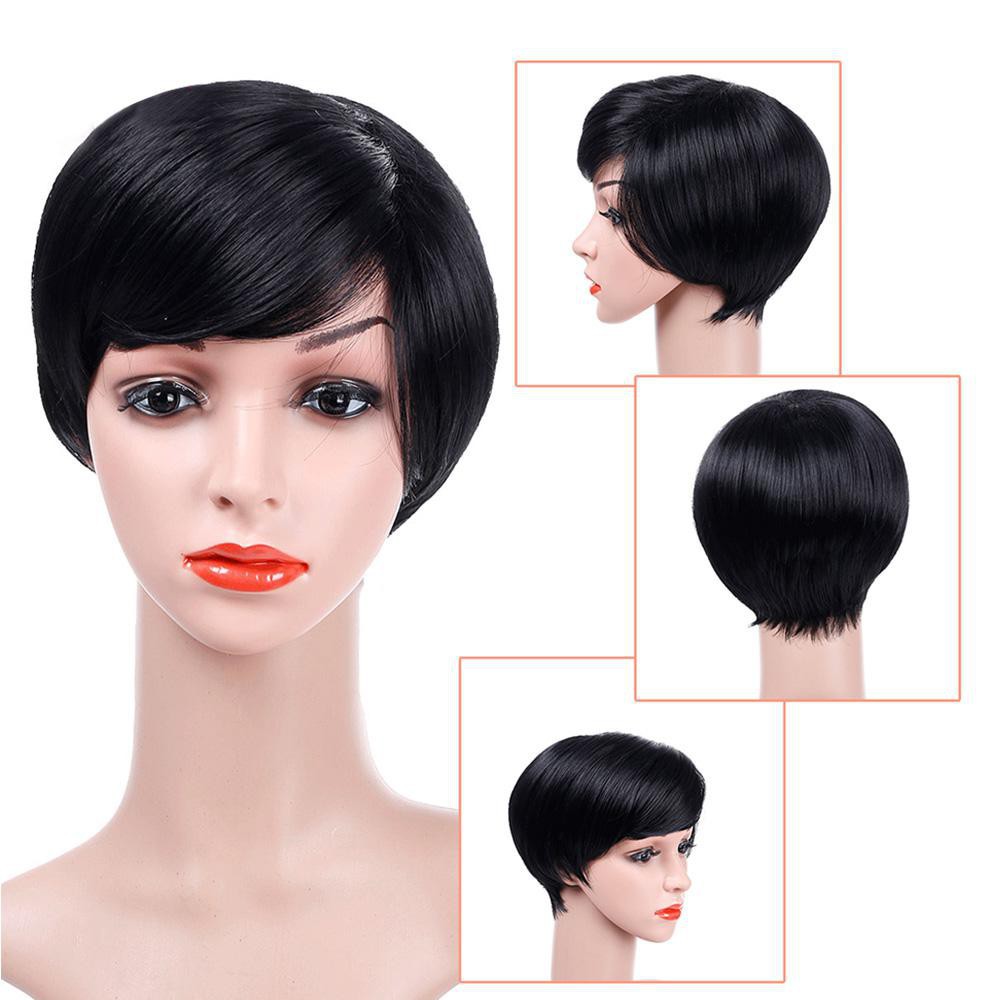 black pixie wig