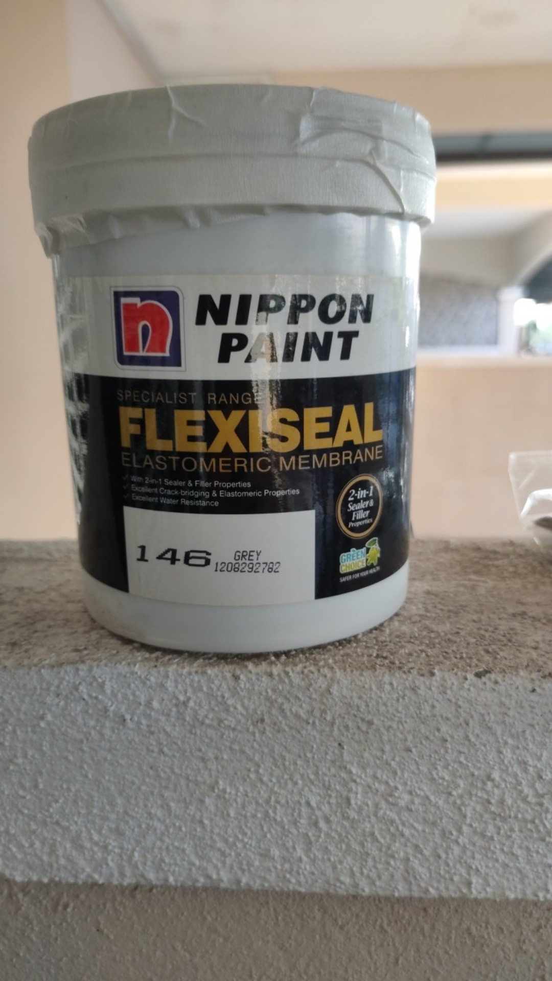 Nippon Paint Flexiseal Wall Sealer Cat Kalis Air Cat Undercoat Dinding Rumah 1 3kg Shopee Malaysia