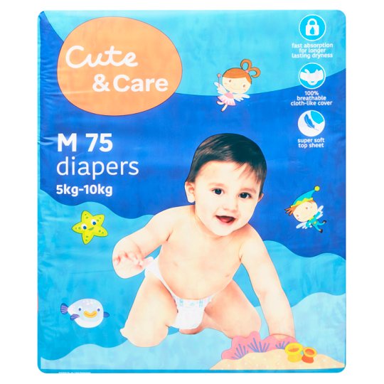 Tesco FRED &amp; FLO (LOTUS'S CUTE &amp; CARE) Baby Diapers Tape Diapers Pants Bayi Lampin Pakai Buang S/M/L/XL/XXL
