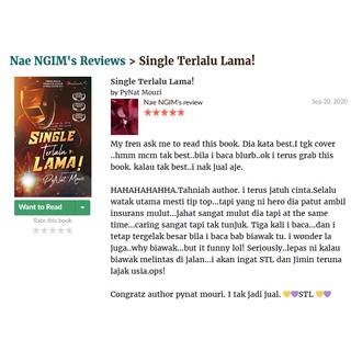 Novel: SINGLE TERLALU LAMA!  Penulis: PyNat Mouri  Penerbit 