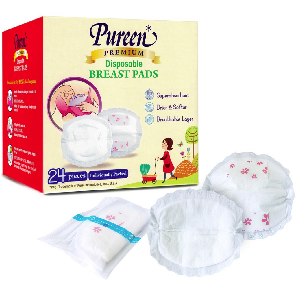 Pureen Disposable Breast Pads 12pcs