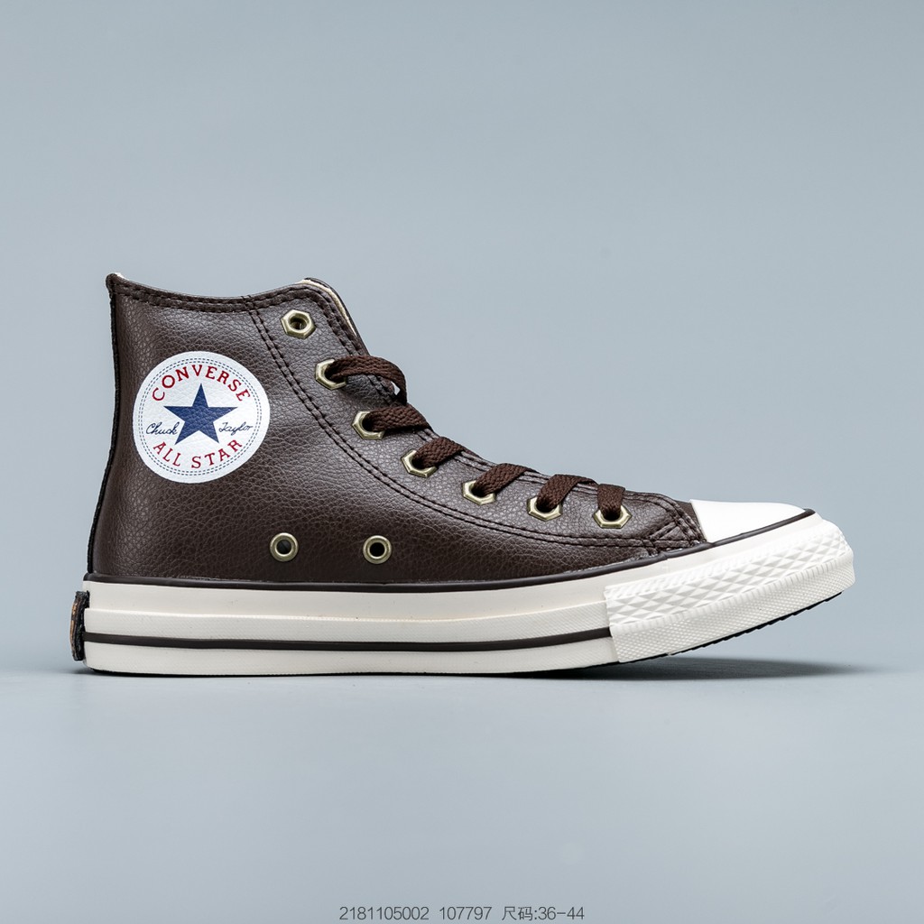 CONVERSE 2019 classic couple models hightop leather panel