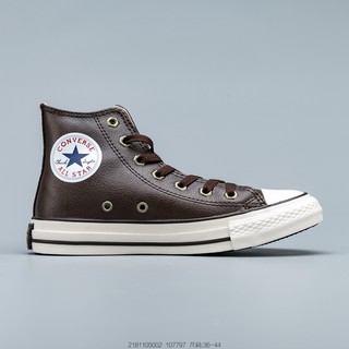converse blue and brown leather