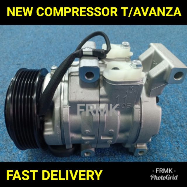 COMPRESSOR TOYOTA AVANZA/RUSH 1.3/1.5 4PK/6PK 2003-2010 (NEW) | Shopee ...