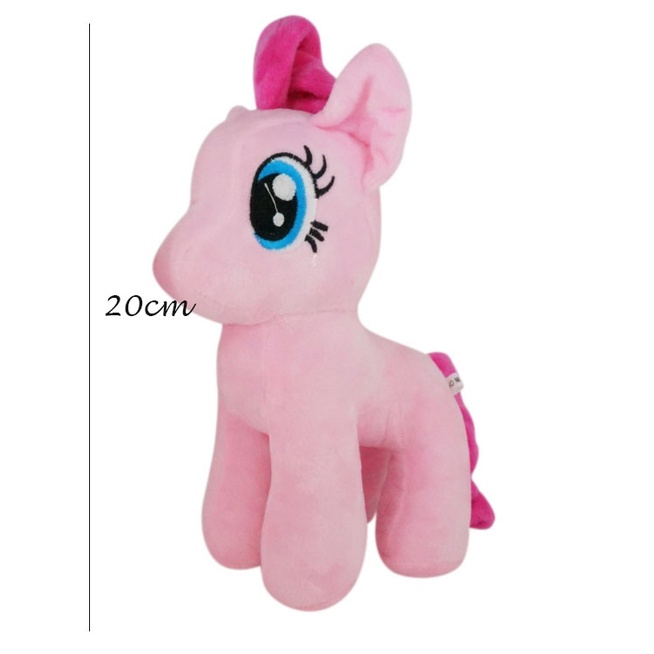 FREE GIFT  Ready Stock 20cm/25cm My Little Pony Unicorn Rainbow Plush Soft Kids Girl To