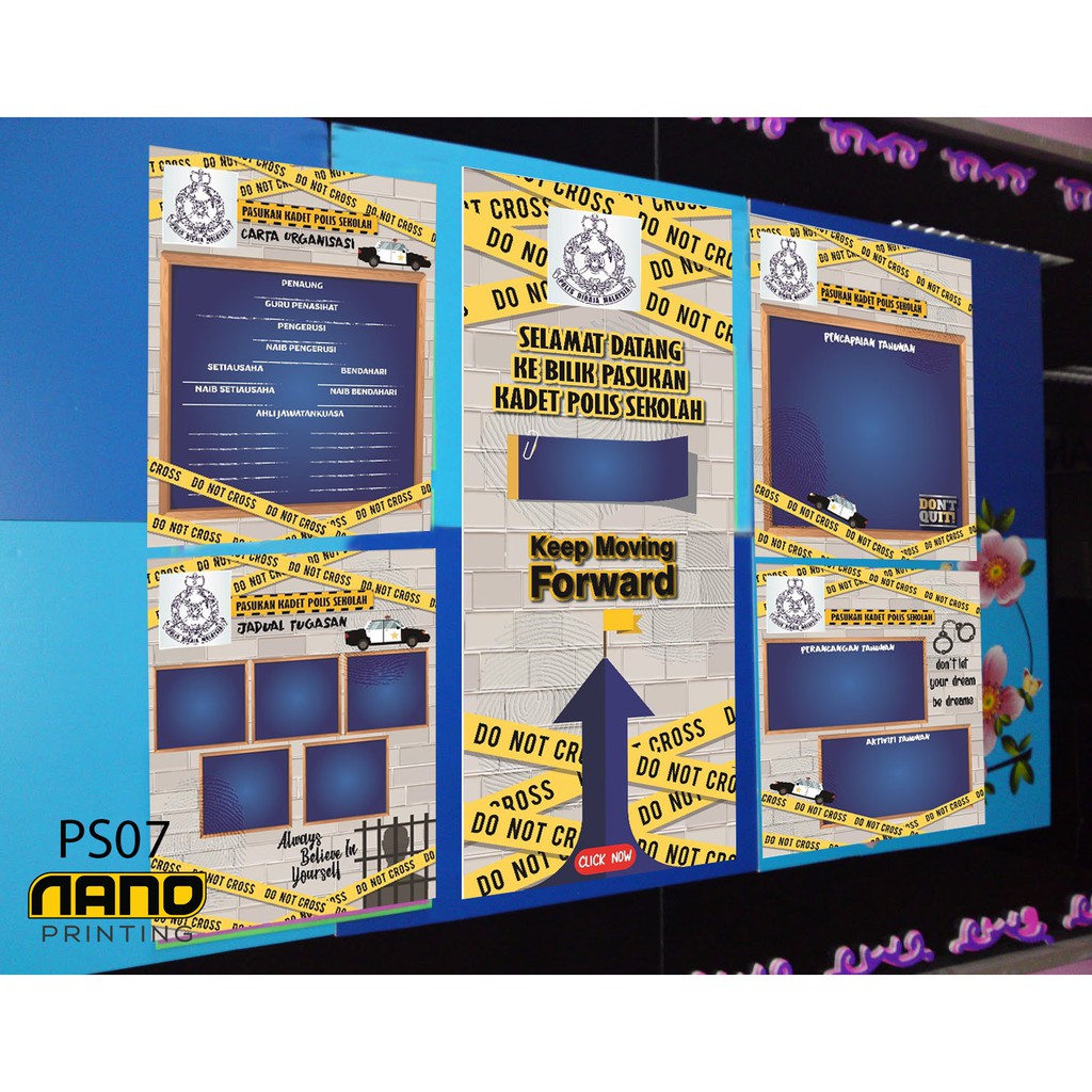 Poster Carta Pasukan Kadet Polis Sekolah Ps07 Shopee Malaysia