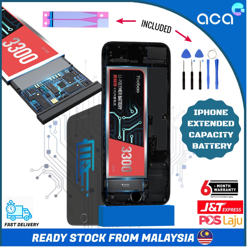Lowest Price Yoobao Original Extended Capacity Battery For Iphone 5s 6 6s 6 6s 7 7 8 8 Plus X Shopee Malaysia