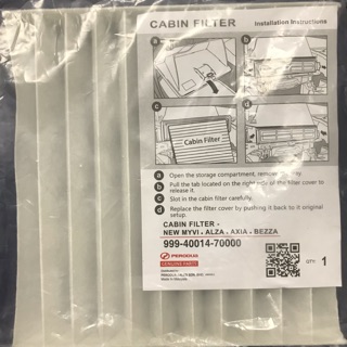 OEM Cabin Filter Air Cond - Perodua Myvi Lagi Best / Alza 