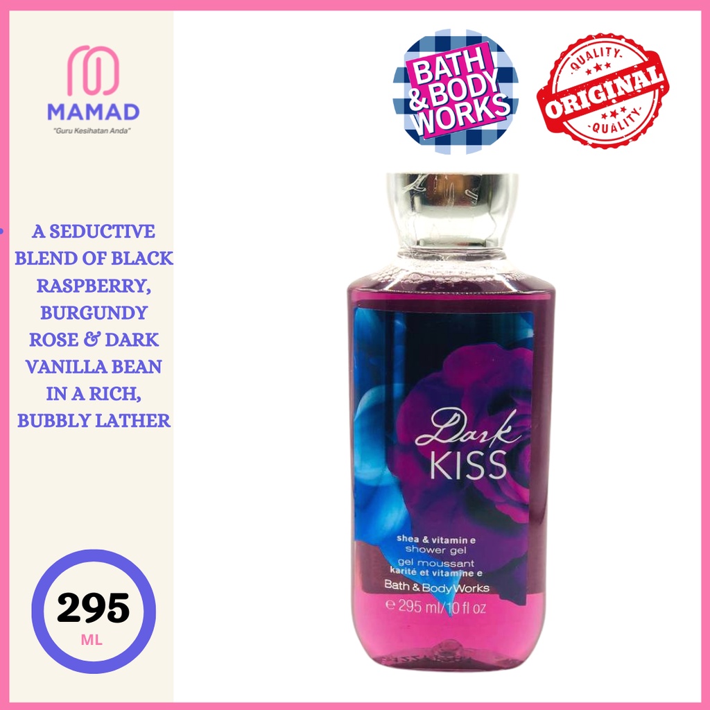 BBW Bath And Body Works Shower Gel DARK KISS 295 ml Shopee Malaysia