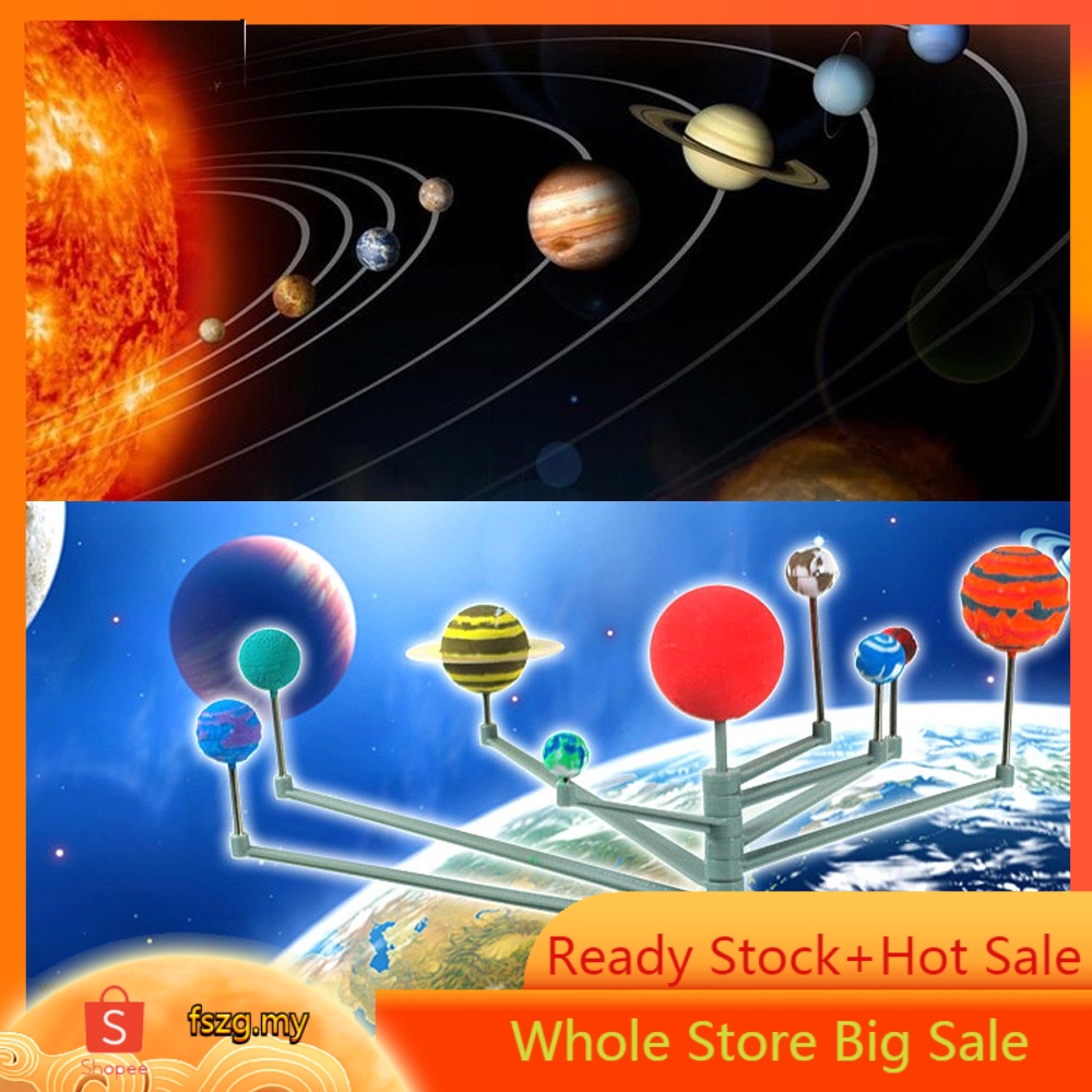 Solar System Planetarium Planet Model Kit Astronomy Science Project Diy Toy Gift Science Nature