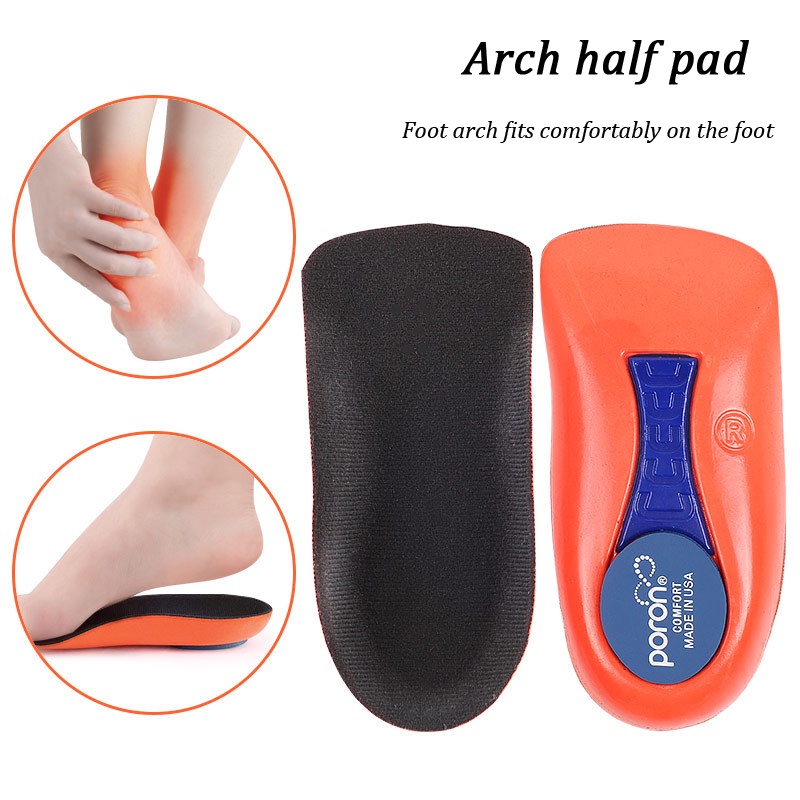 Orthopedic Half Insoles Plantar Fasciitis Feet Insoles Arch Supports Orthotics Inserts Relieve