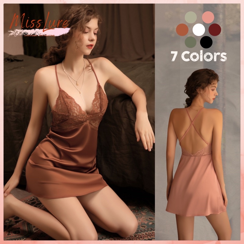 MissLureLOCAL READY STOCK NEW SELENE Sexy Babydoll Lingerie Nightwear Night Dress Baju tidur Sexy Pajamas MSL2108
