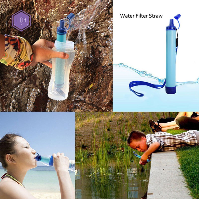 Outdoor Water Purifier Camping Hiking Emergency Life Survival Portable Purifier Water Filter