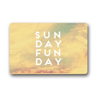 Custom Machine Washable Door Mat Sunday Fundays Indoor Outdoor Doormat