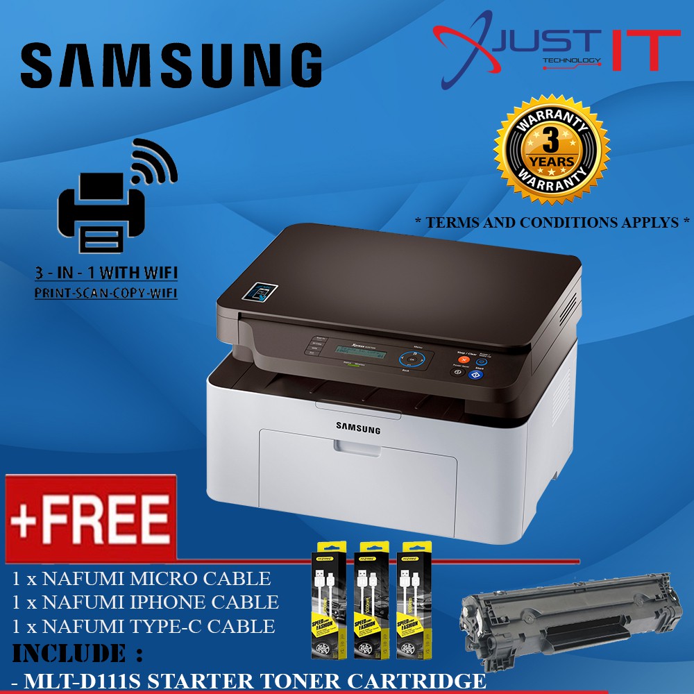 Samsung Xpress Sl M2070w Multifunction Laser Printer Print Scan Copy