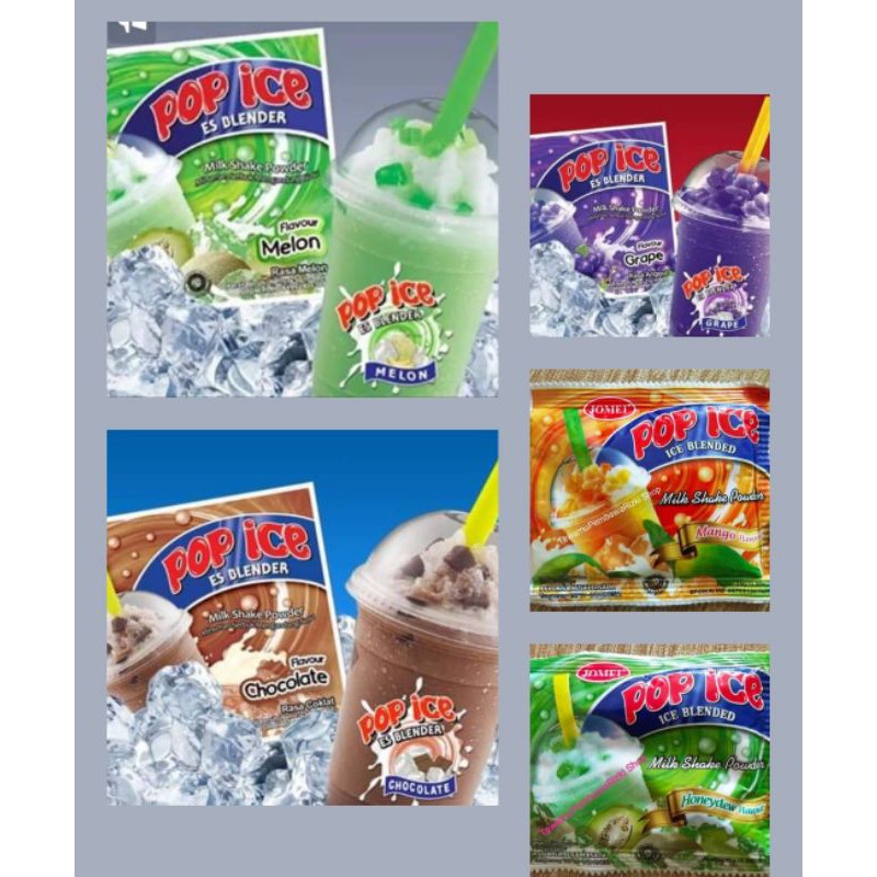 Pop Ice Blender Ais Blended 1 Renteng Isi 10 Pcs Shopee Malaysia 0540