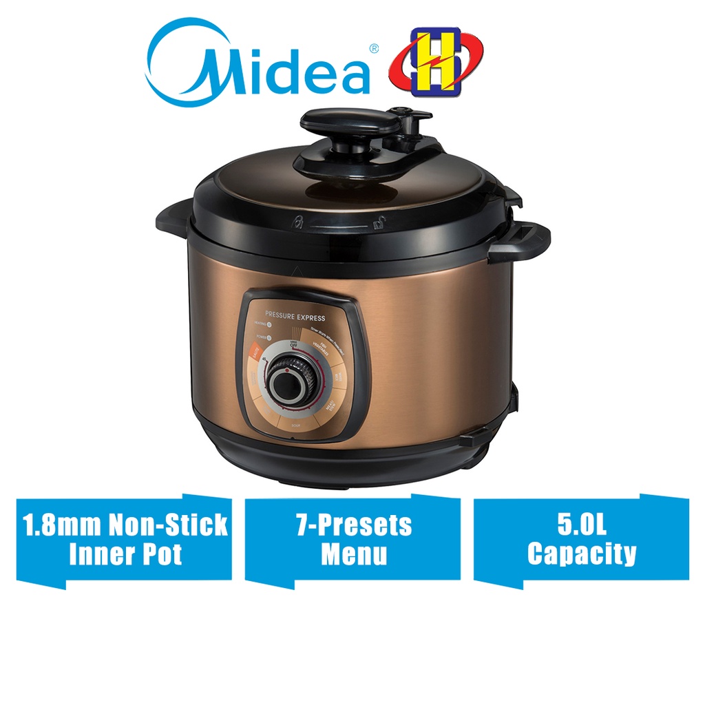 Midea Pressure Cooker (5.0L) Dual Inner Pot Non-Stick Pot MY-CH502A