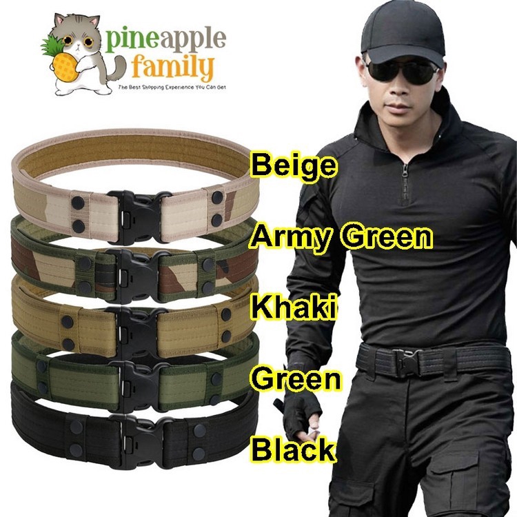 Security Tactical Combat Belt Utility Gear Adjustable Heavy Duty Police Military Equipment for Outdoor