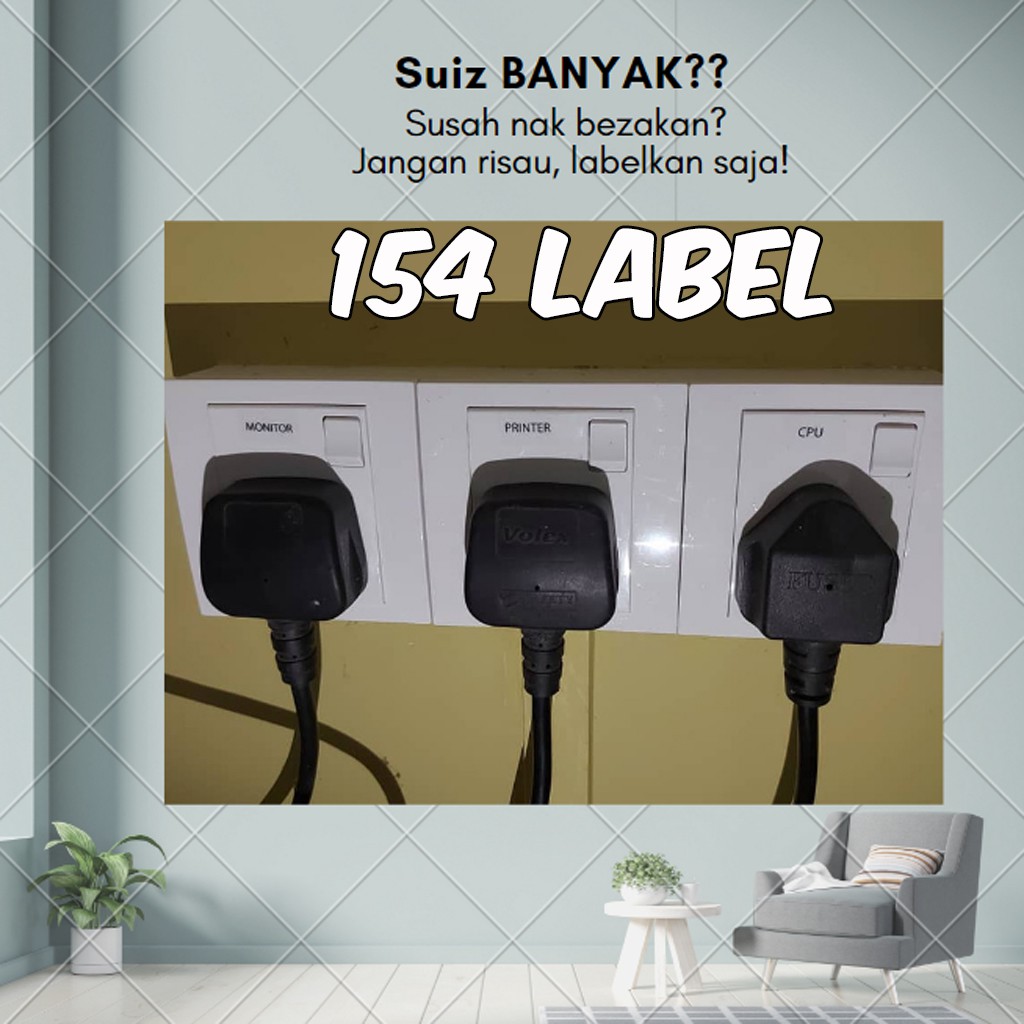 Buy 154pcs Label Suis Plug Rumah Transparent Saiz 1cm X 2cm Seetracker Malaysia