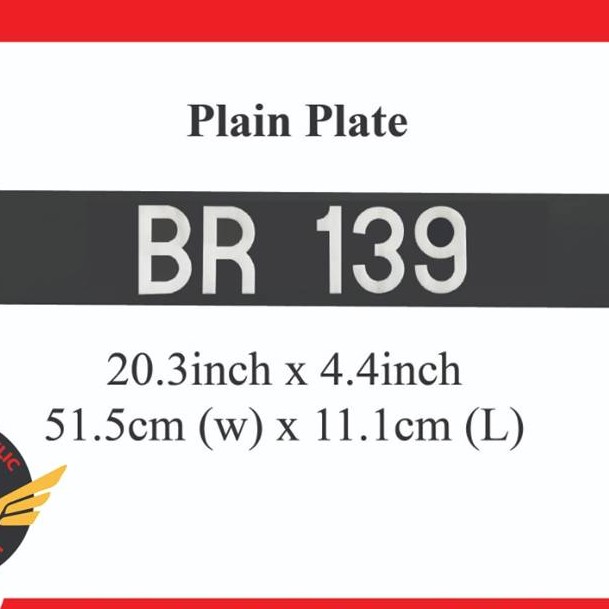 Number plate kereta besi standard/ PLATE BESI KERETA KETUK 
