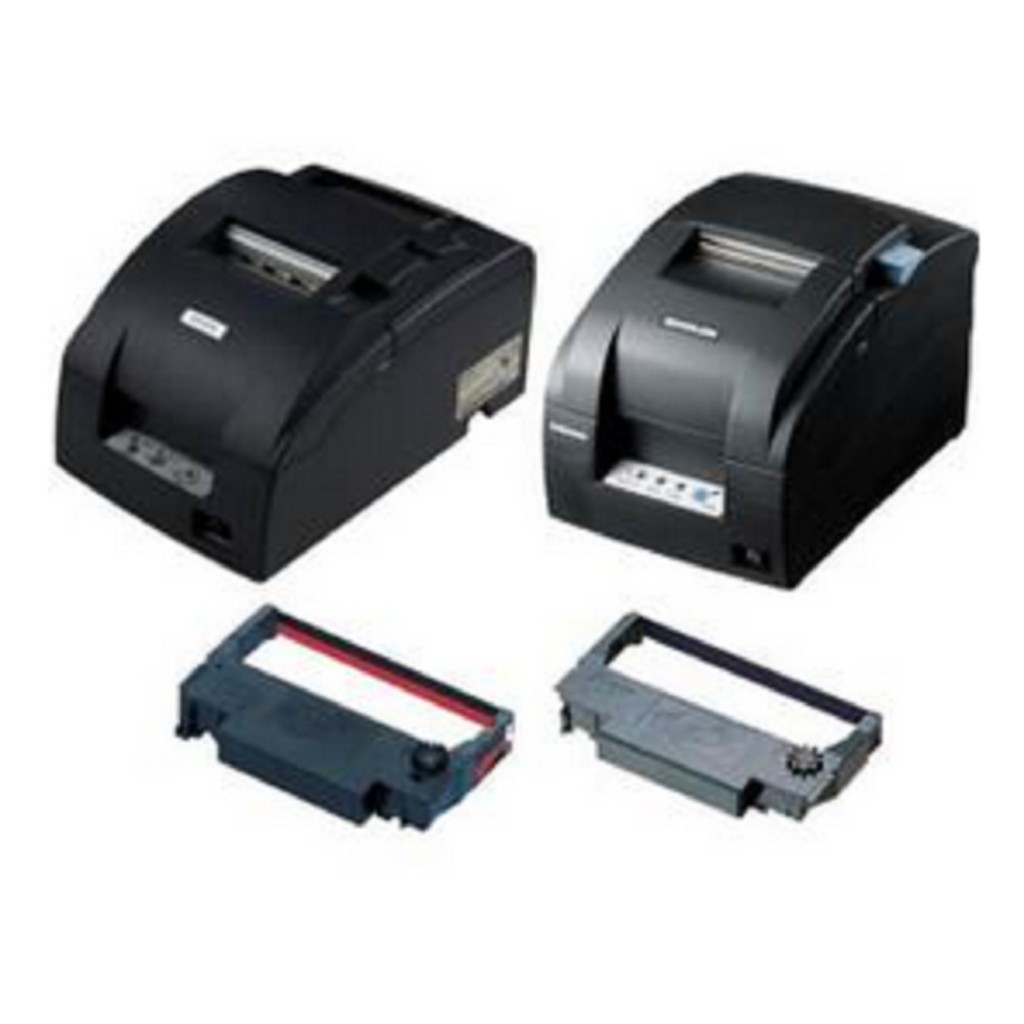 Epson TMU220, Bixolon SRP275 Receipt Printer Ribbon (Black) (2 Set