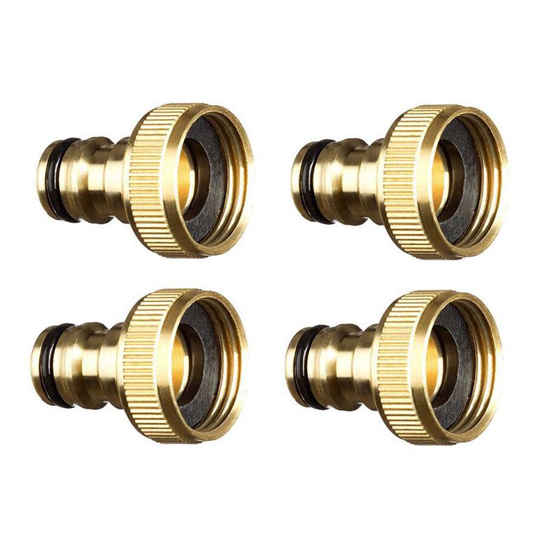 4pcs Water Pipe Fitting Tap Male Faucet Connectors Garden Hose