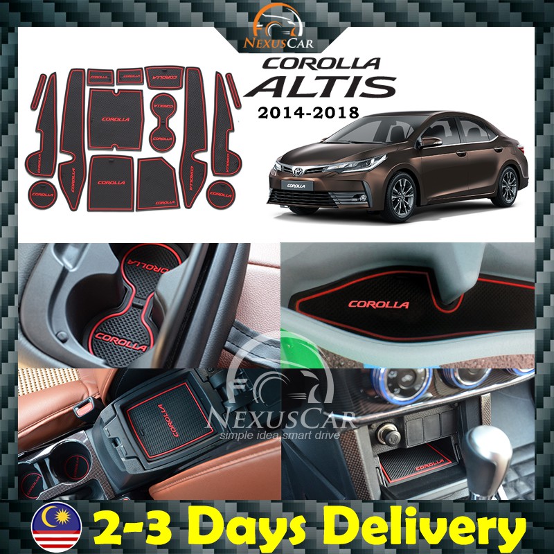 Nexus Car Toyota Corolla Altis 2014 2018 Car Interior Slot Mat