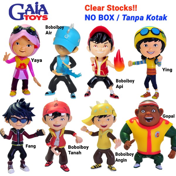 🌈CLEAR STOCKS🌈 - Boboiboy Air, Api, Angin, Tanah, Fang, Yaya, Ying ...