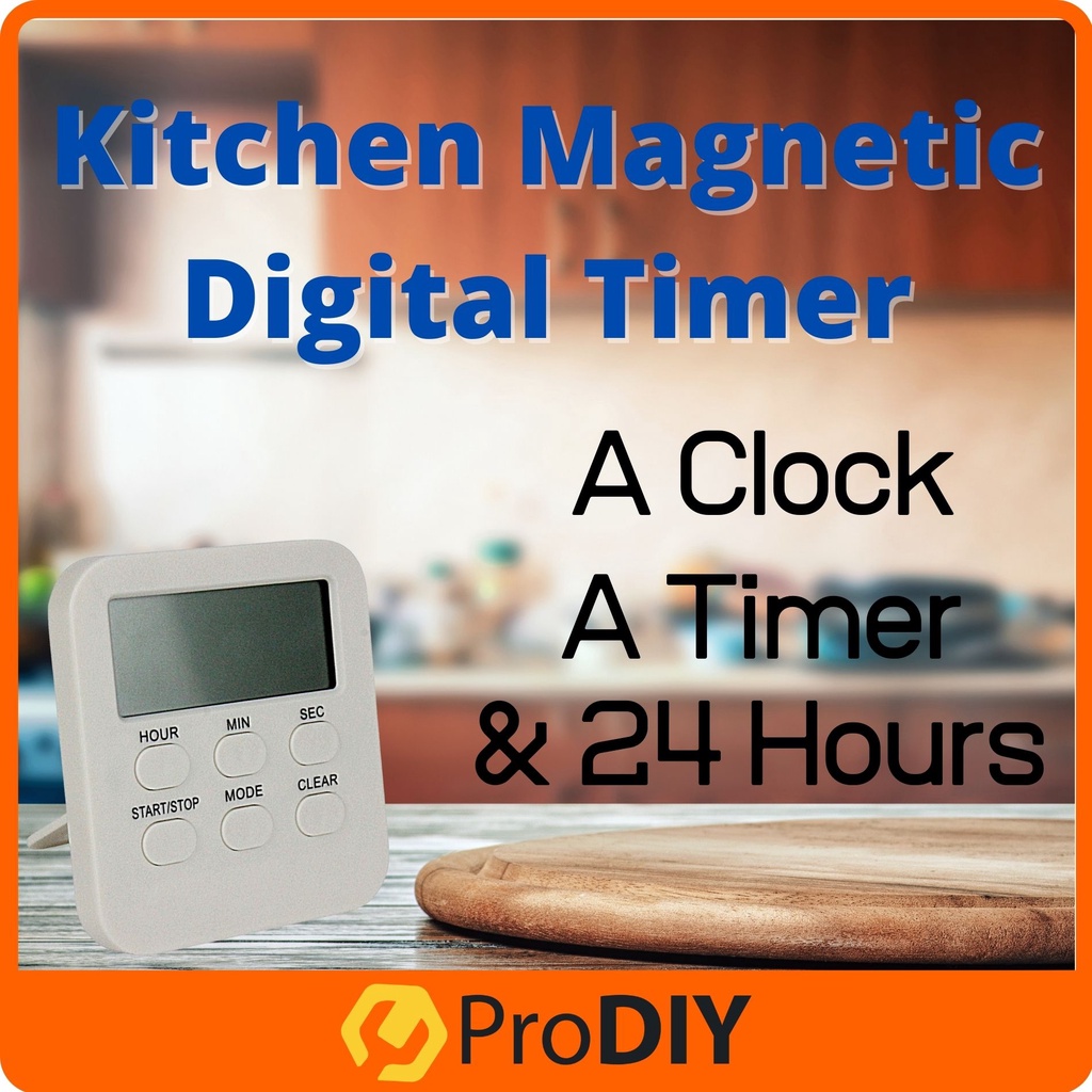 Kitchen Magnetic Digital Timer 24 Hours Alarm Clock Timer ( JS-186 )