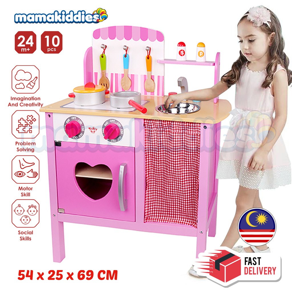 pink kitchen play