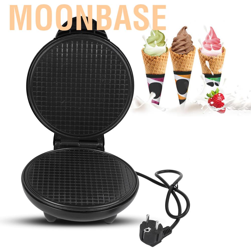 【Ready】Electric Egg Roll Maker Waffle Baking Pan Ice Cream Cone Machine for Home EU 220V