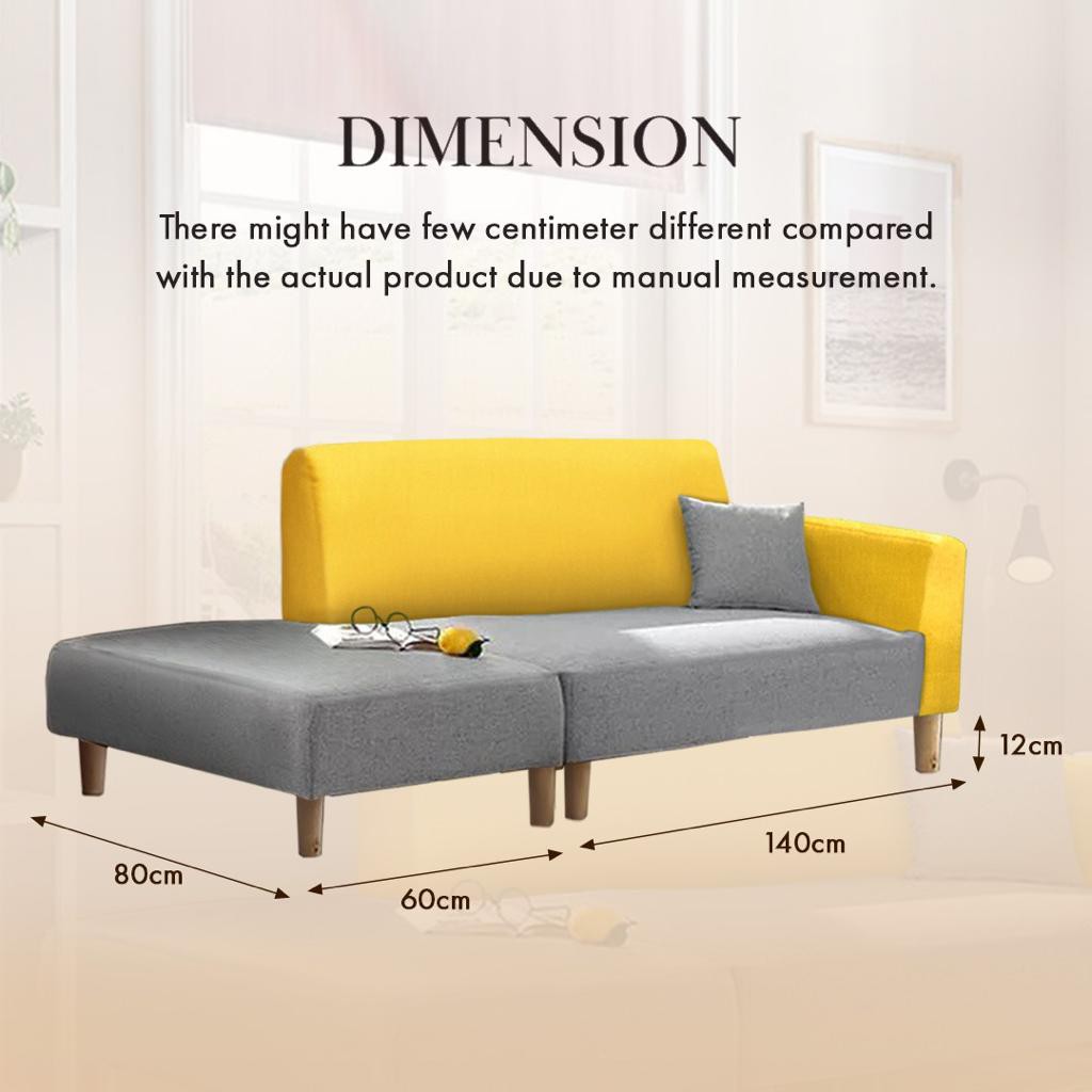 FINSSO: Hannah 2- Seater Velvet Sofa with stool FREE 2 Small Pillows - Affordable [FREE INSTALLATION]